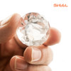 SirEEL Etched Quartz Banger with Facet Diamond Bottom | 14mm Male | Retail Packaging