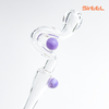 SirEEL - 4.5" U-Bend Marble Dream Straw, Assorted Colors May Vary
