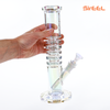 SirEEL - 11.5" Iridized Totally Tubular Bong with Bowl, Assorted Colors May Vary