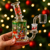 LuvBuds - 6" Baked On Holiday Themed Dab Rig with Banger, Assorted Colors May Vary (Generated with AI which can make mistakes)