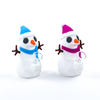 5.5" Silicone Snowman Bong with Flower Bowl | Assorted Colors