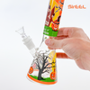 SirEEL - 10" Halloween Beaker Bong with Assorted Tube Designs and Flower Bowl, Assorted Colors May Vary