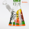 SirEEL - 10" Halloween Beaker Bong with Assorted Tube Designs and Flower Bowl, Assorted Colors May Vary