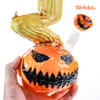 SirEEL - 9" Bong-O-Lantern with Flower Bowl, Gourdgeous Ember Color