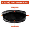 ONGROK - Smell Proof Carbon lined Wallet, Small 4 x 6", Black