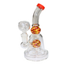 LuvBuds - 7" Wig Wag Ball Perc Bell Bong with Bowl, Assorted Colors May Vary