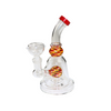 LuvBuds - 7" Wig Wag Ball Perc Bell Bong with Bowl, Assorted Colors May Vary