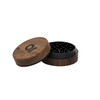 ONGROK 2pc. Walnut Wood Grinder | 3 Inch | Black