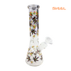 SirEEL - 9.75" 420 Rasta Leaf the World Behind Beaker Bong with Bowl, Assorted Colors May Vary