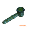 SirEEL - 5" Etched Leaf Cosmic Cobb Hand Pipe, Assorted Colors May Vary