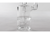 SirEEL - 8" Chuggular Bong with Triple Whitewater Perc and Flower Bowl, Clear As Day