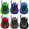 Lookah - 5pk Guitar 350mAh Variable Voltage 510 Thread Battery, Assorted Colors May Vary