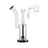 GROOVE - 7" Small Rig with Bowl and Banger, Clear/Black