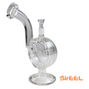 SirEEL - 7.5" Halo Flow Bong with Bowl, Whiteout Smoke Ring Effect