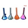SirEEL – 6.5" Iridized OctaTwist Beaker Bong with Bowl, Assorted Colors May Vary