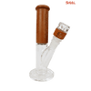 SirEEL – 8" TimberKraft Tube Bong with Knotorious Bowl, Natural Timber Tones Vary