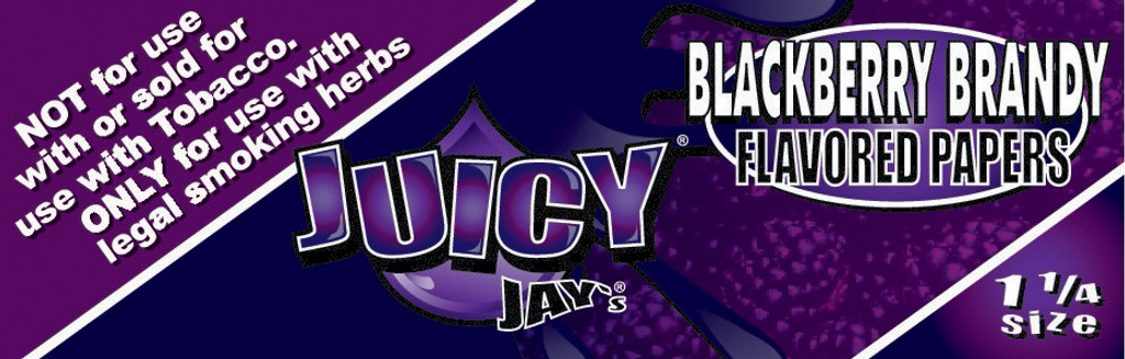 JUICY JAY'S 1 1/4 inch Blackberry Brandy 24 Booklets