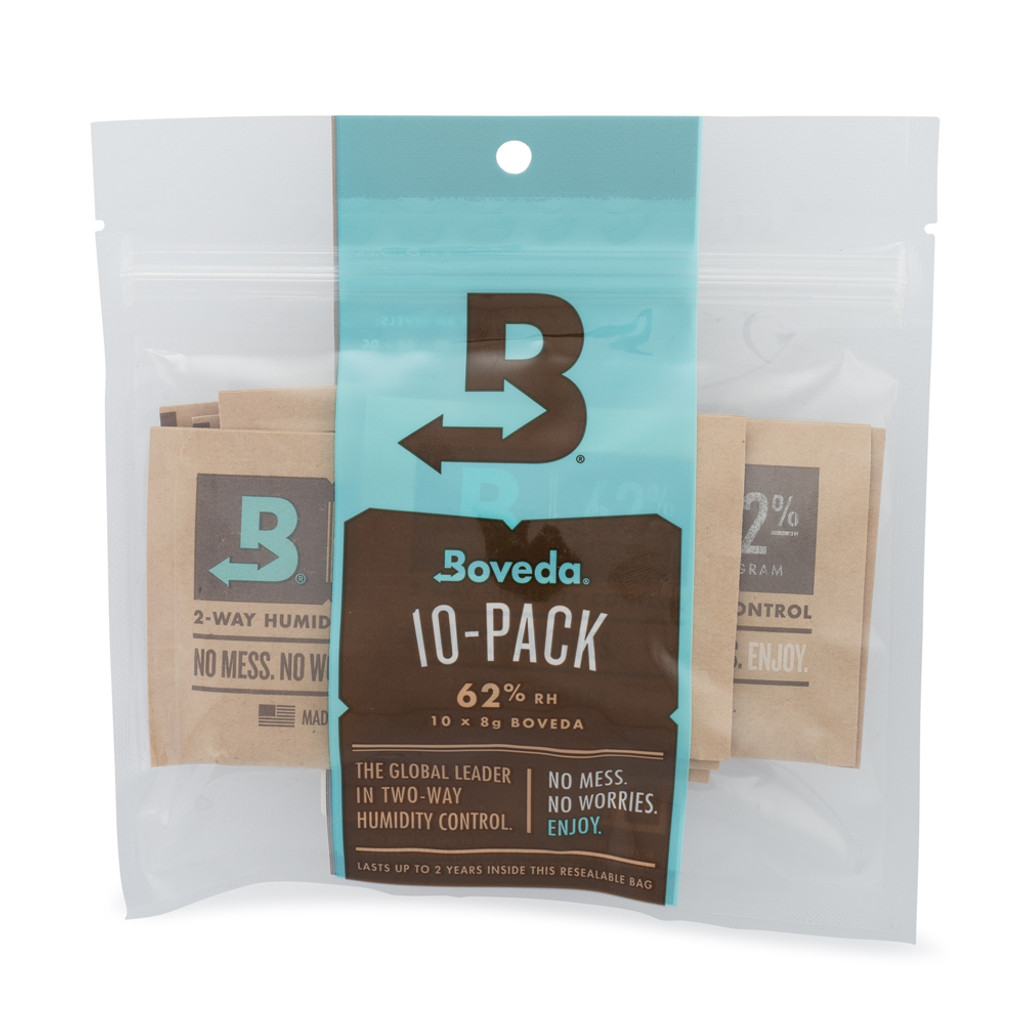 Boveda 8 gram 10 pack 62 percent PROTECTS UP TO 1 ounce