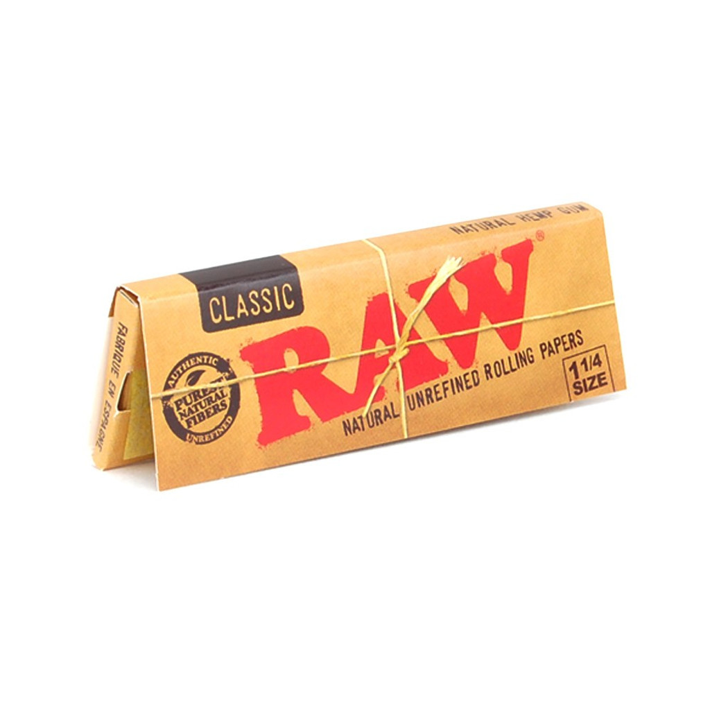 RAW Classic - 1 1/4 inch rolling papers 24 pack Retail Display