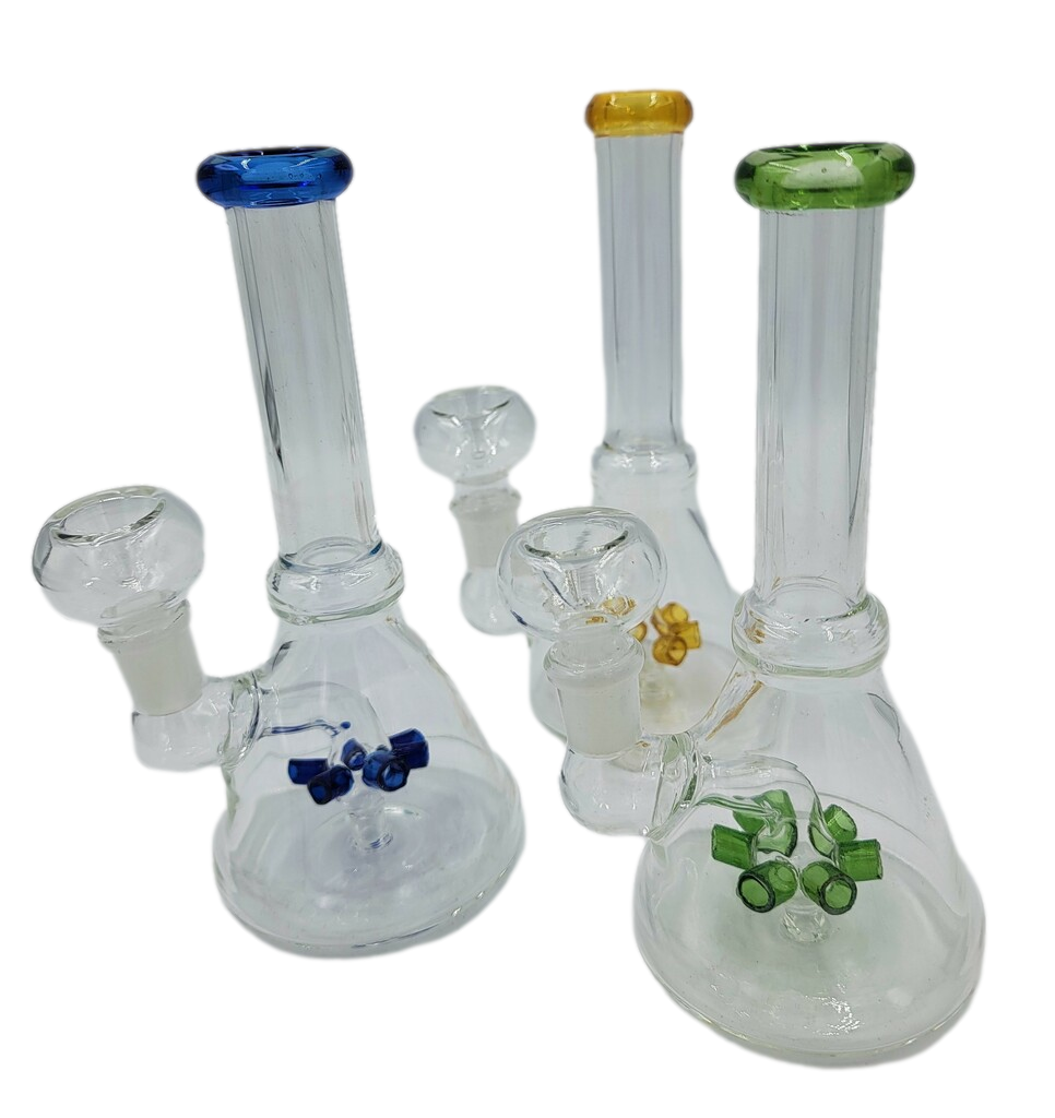 7" Minesweeper perc in a Beaker | Assorted Colors | Comes with Flower Bowl