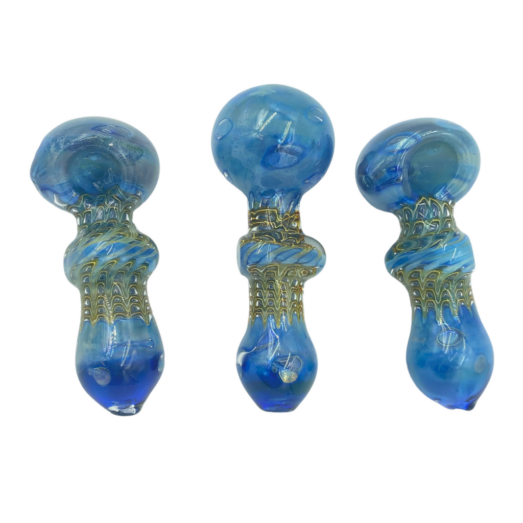 4" Oasis Blue Hand Pipe
