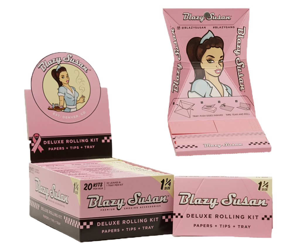 Blazy Susan - Pink 1-1/4 Deluxe Rolling Kits | 20 Books per Display