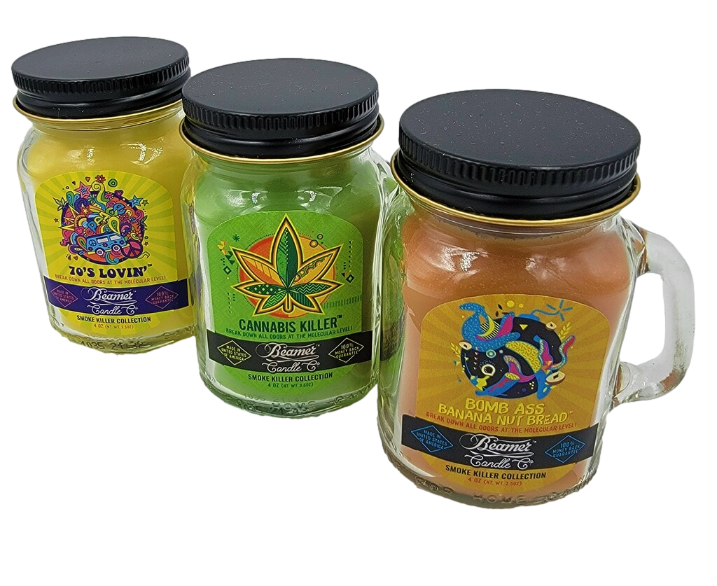 Beamer Candle Co. Candle Smoke Killer Collection 12oz Glass Mason