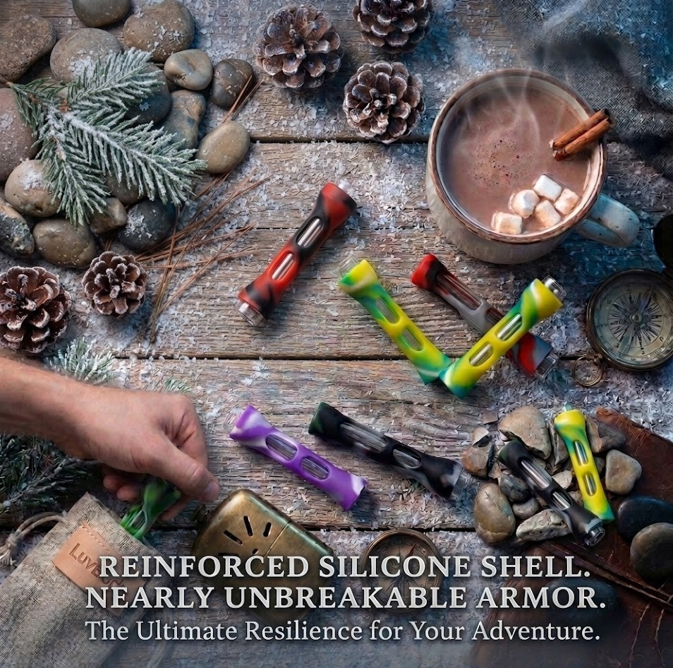 LuvBuds - 3.5" Silicone Chillum, Assorted Colors May Vary (Generated with AI which can make mistakes)