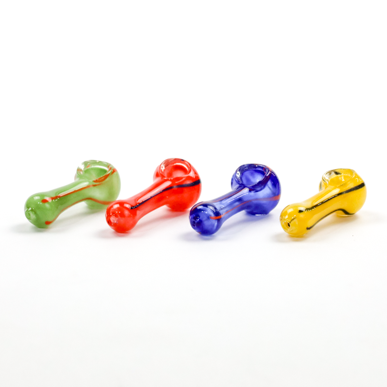 LuvBuds - 2.5" Bulk Hand Pipes, Fits PCLDISPFULL, Assorted Colors