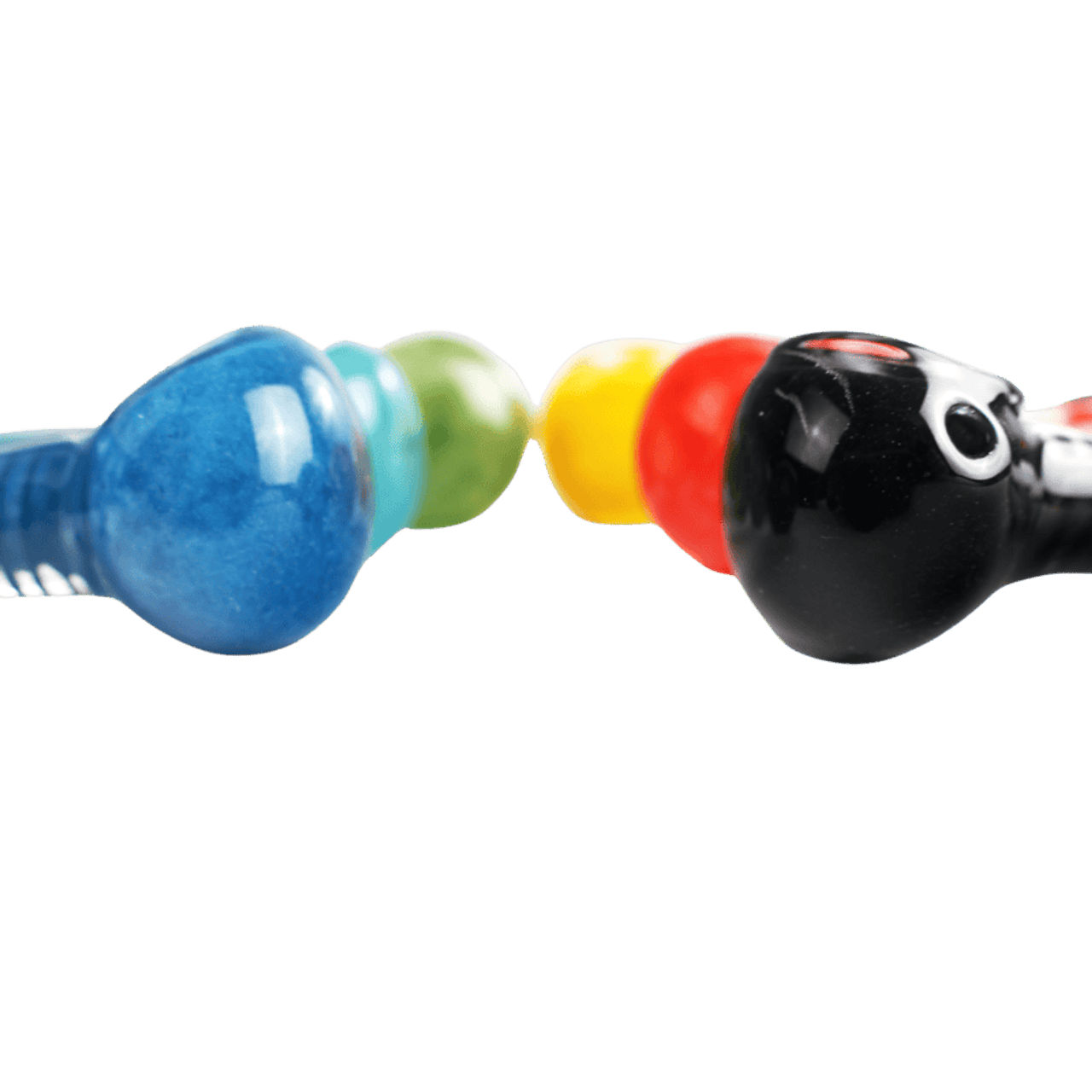 LuvBuds - 4.5" Swirl Glass Hand Pipe, Assorted Colors May Vary