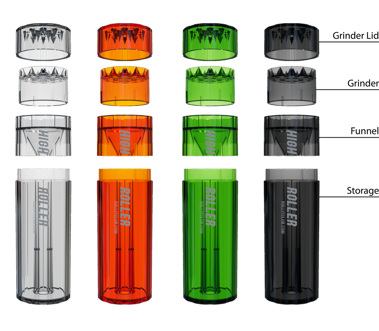 HighRoller - Grind & Pack J-Tube Filler Assorted Colors