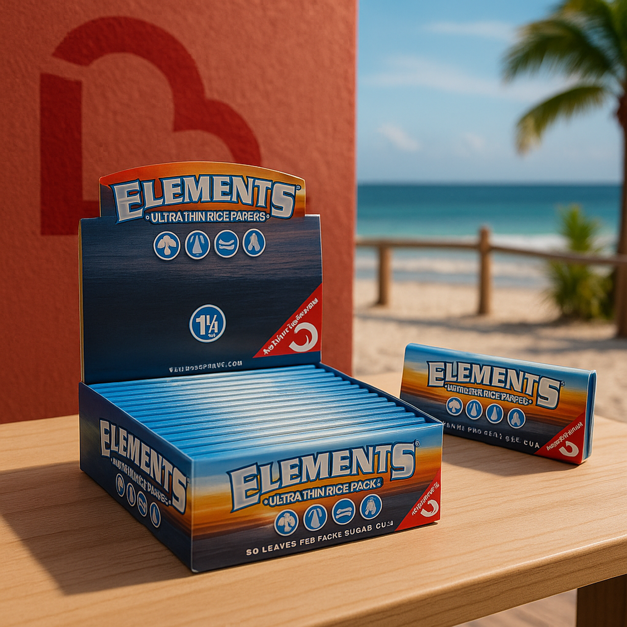 Elements - 25pk Rice Papers 1 1/4 Size, Retail Display (Generated with AI which can make mistakes)