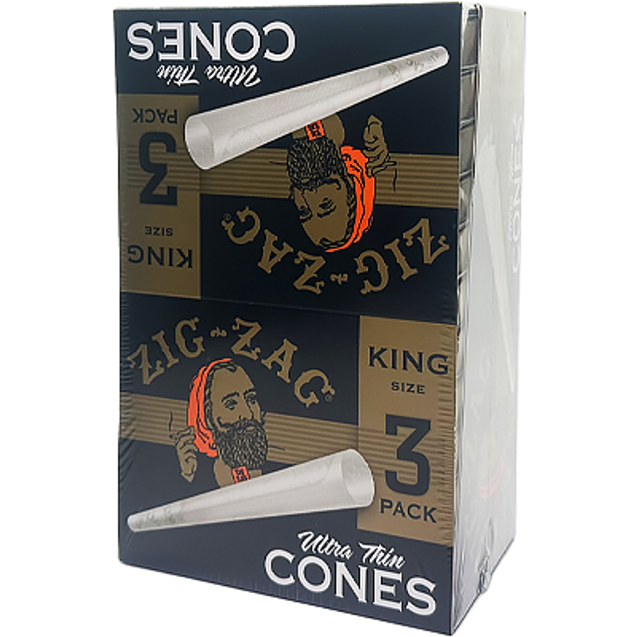 Zig-Zag - Cones | King Size | 24ct | 3pk | Promotional Pack