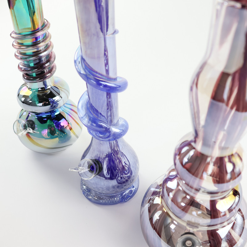 LuvBuds - 12" Soft Glass Water Pipe, Assorted Colors May Vary