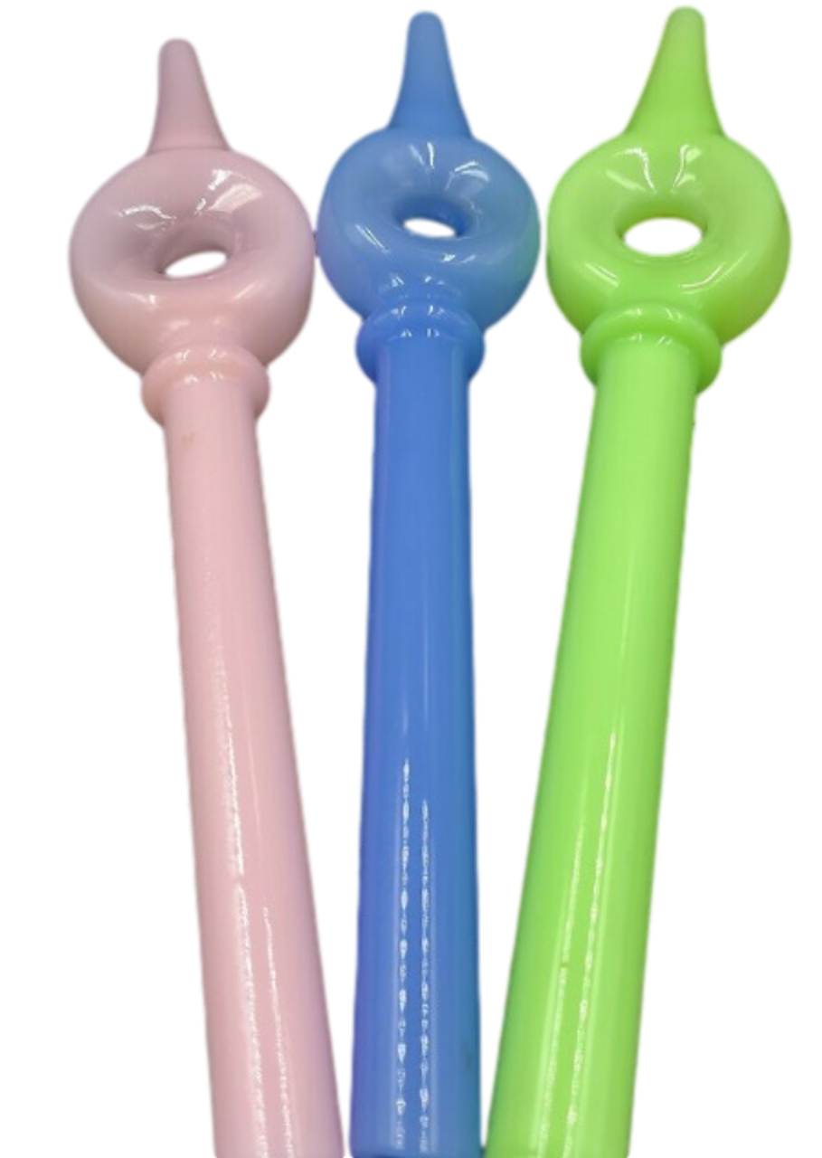 6.5" Dab Tube with Donut | Assorted Pastel Colors