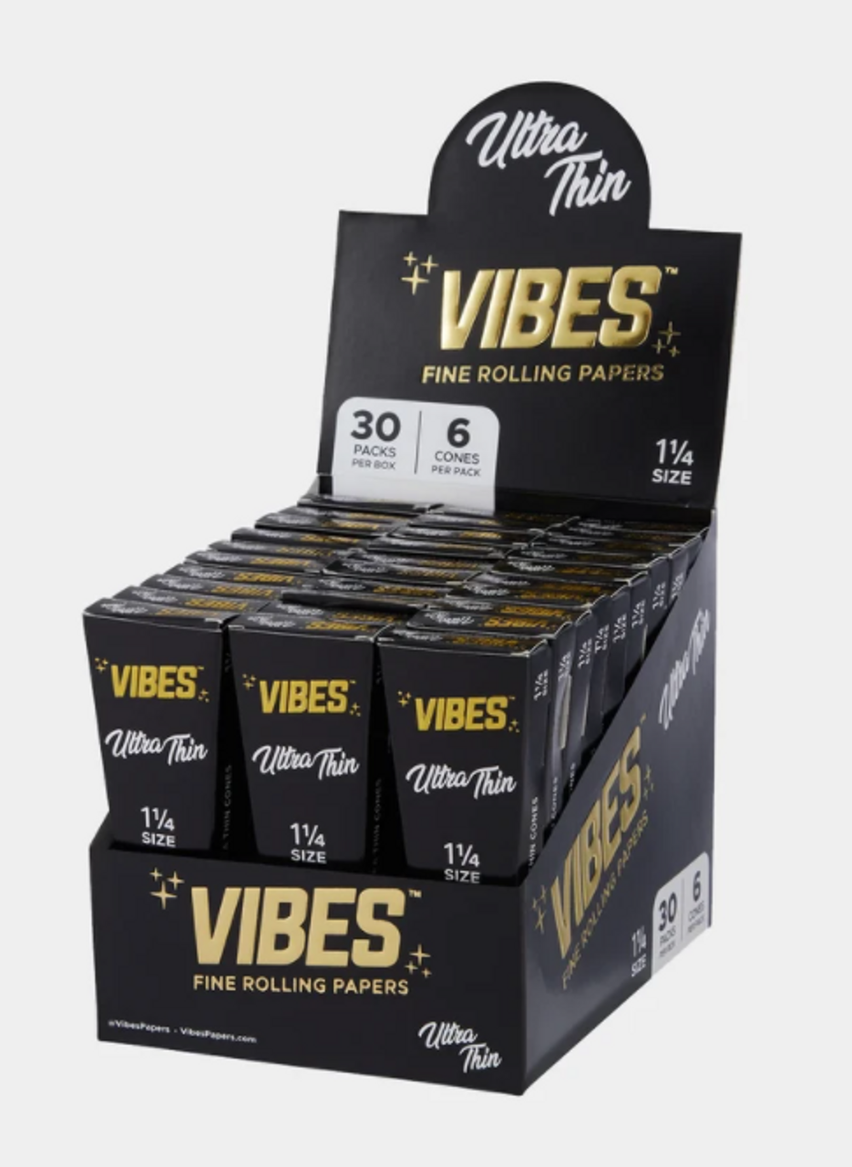 VIBES - Ultra Thin Cones - Coffin | 1 1/4 | 30ct | 6pk