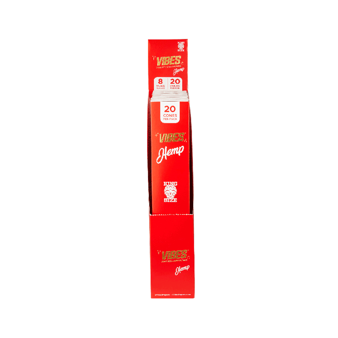 VIBES - Hemp Cones | King Size | 8ct | 20pk