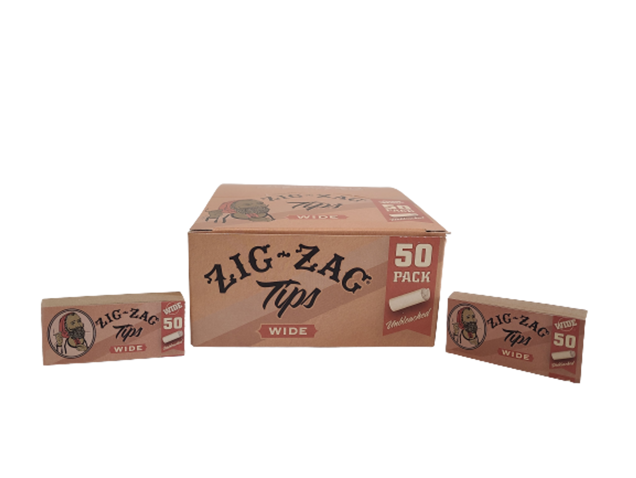 Zig-Zag - Wide Rolling Tips, 50ct, 50pk