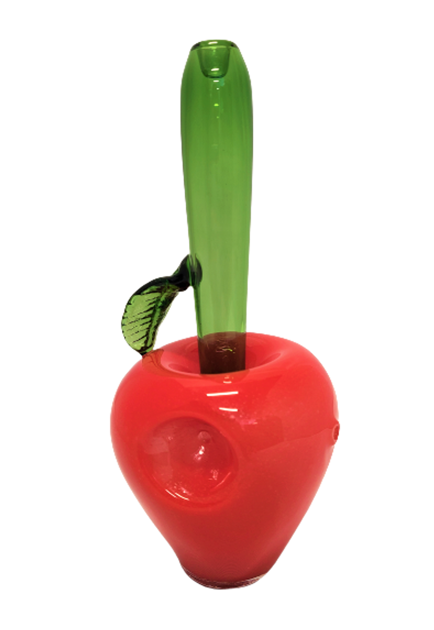 7" Apple Hand Pipe that stands upright