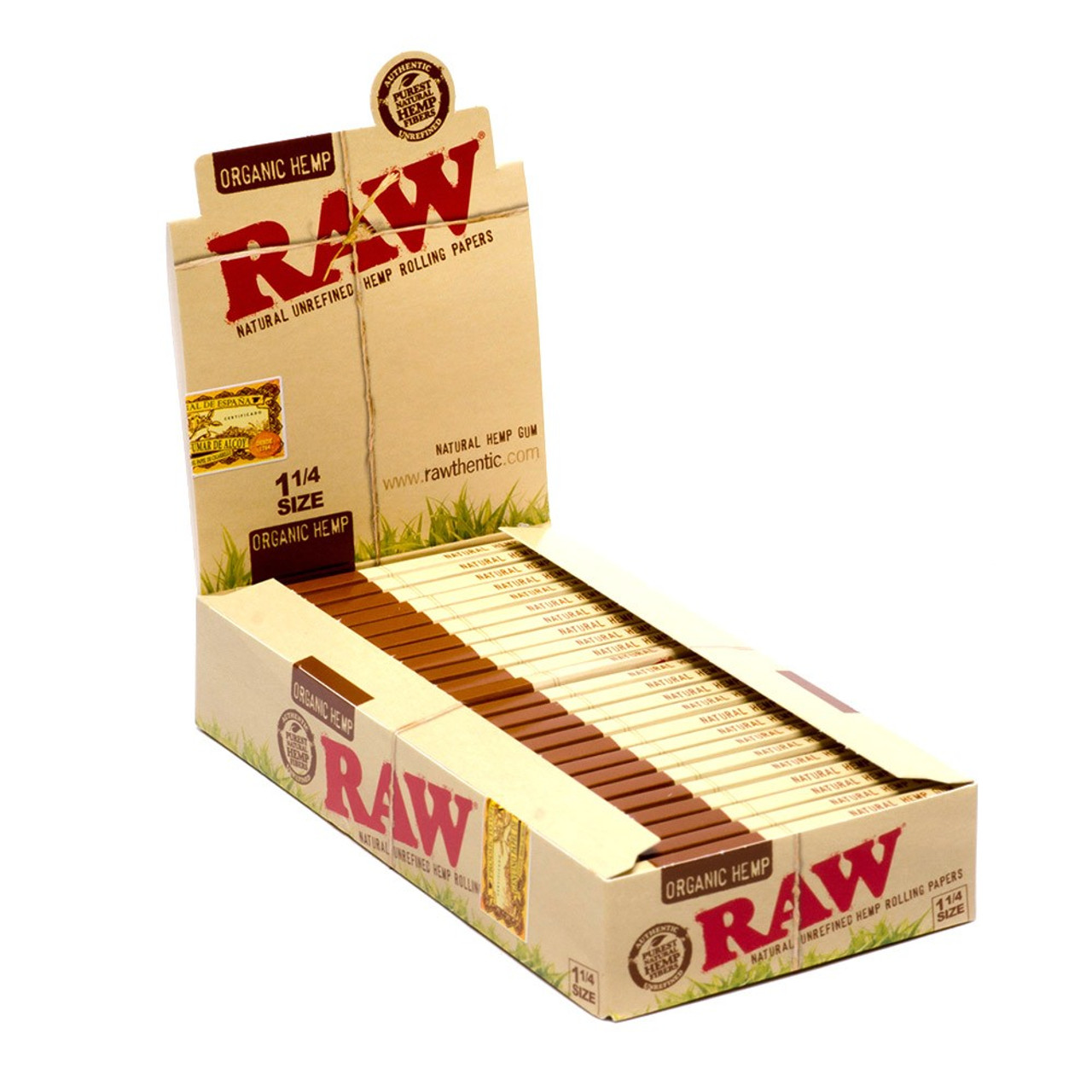 RAW - Organic Hemp Papers | 1 1/4 | 24ct