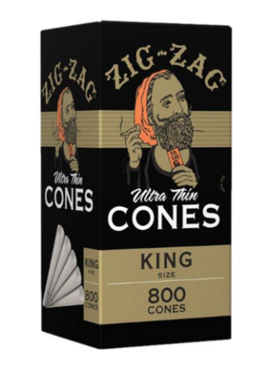 Zig-Zag - Ultra Thin Cones | King Size | 800ct | Internal Use
