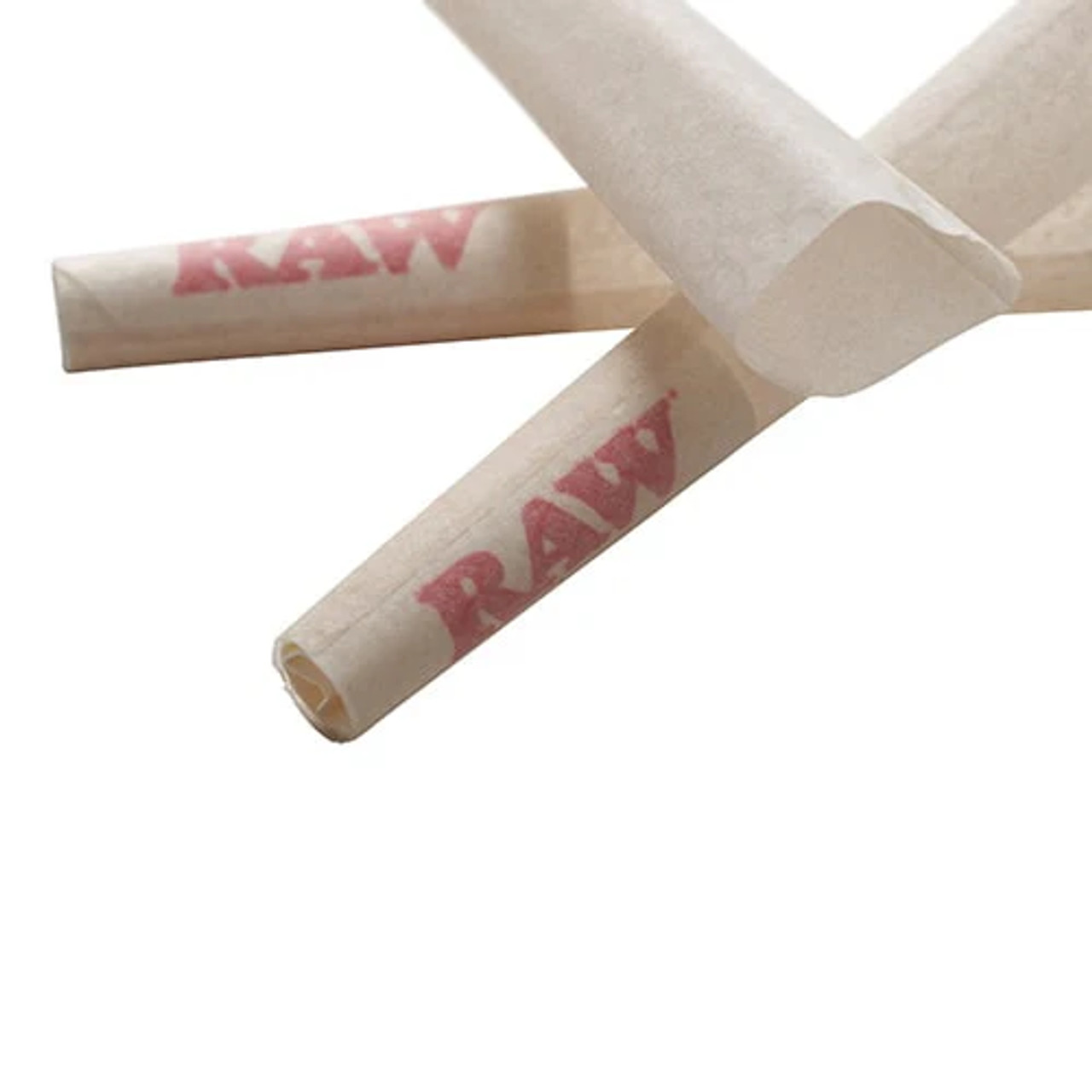 RAW Organic Hemp Pre-Rolled Cones 1 1/4 inch Size 32 pack of 6 Pre-Rolled Cones Retail Display