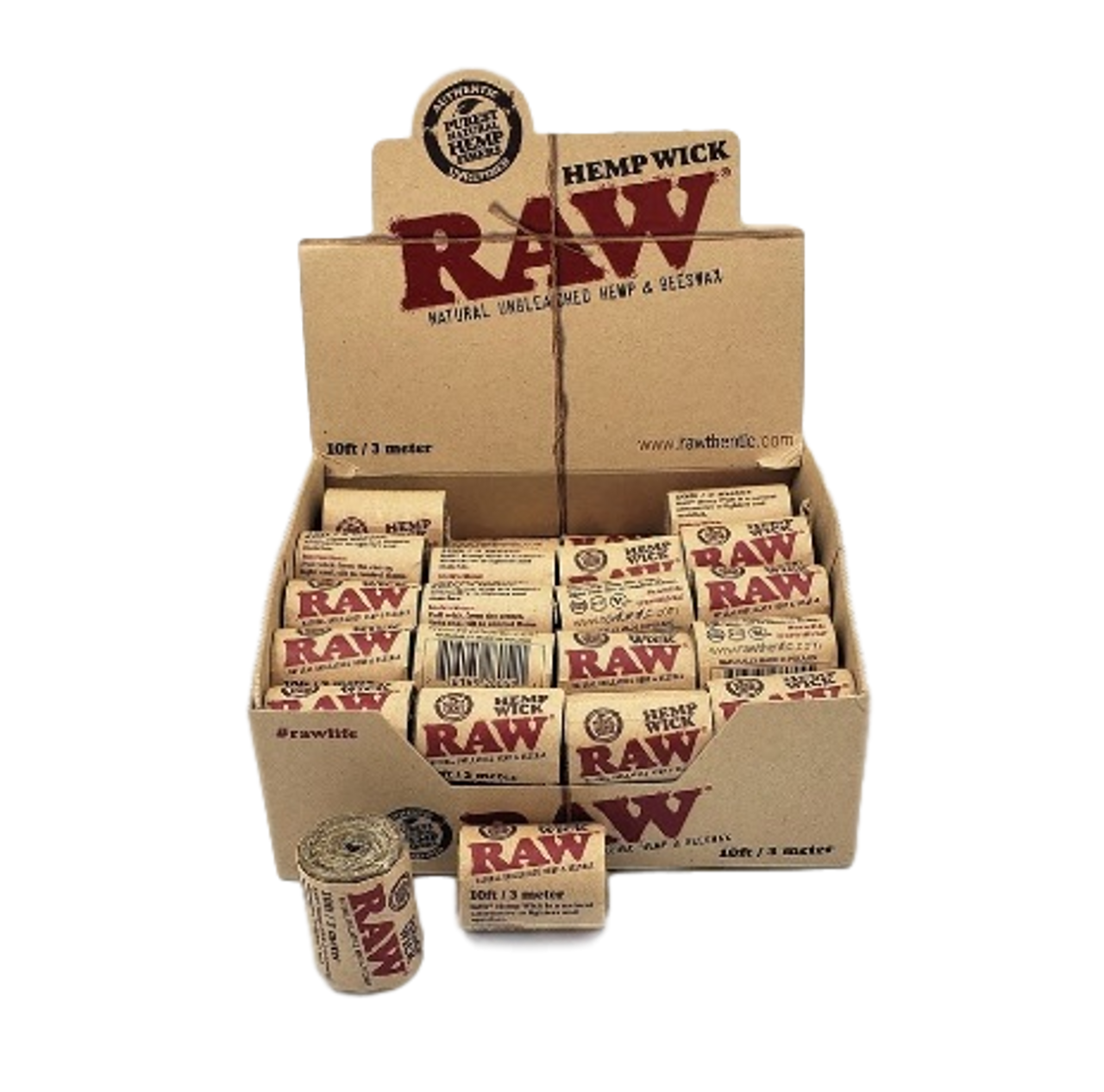 RAW Hemp Wick, 40 pk of 10 ft. Hemp Wick