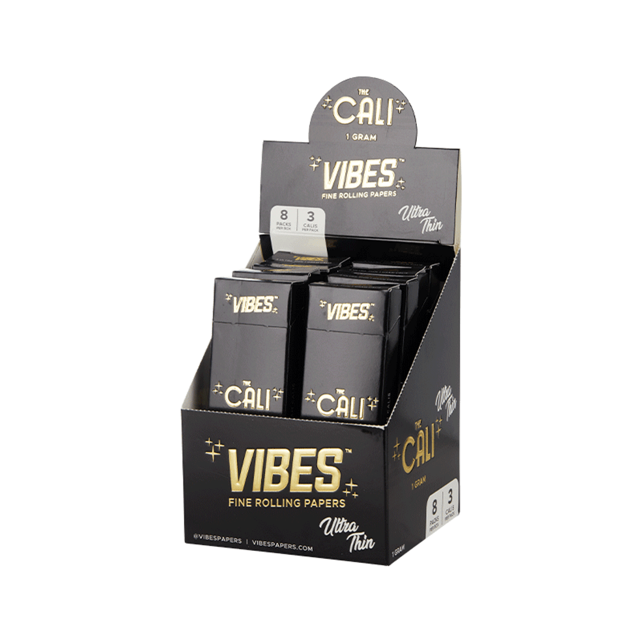 VIBES - Ultra Thin Cone - The Cali | 1 Gram | 8ct | 3pk