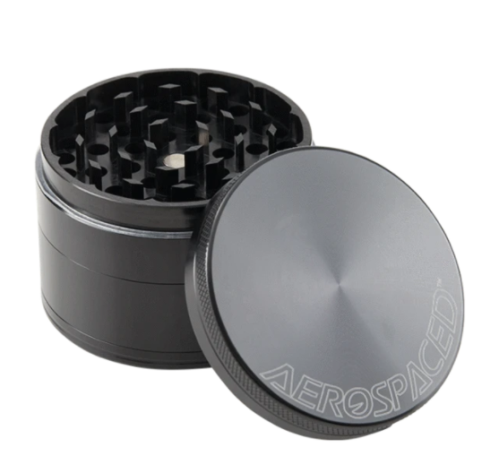 Aerospaced by Higher Standards - 4 Piece Grinder - 2.5" (63 mm), Black