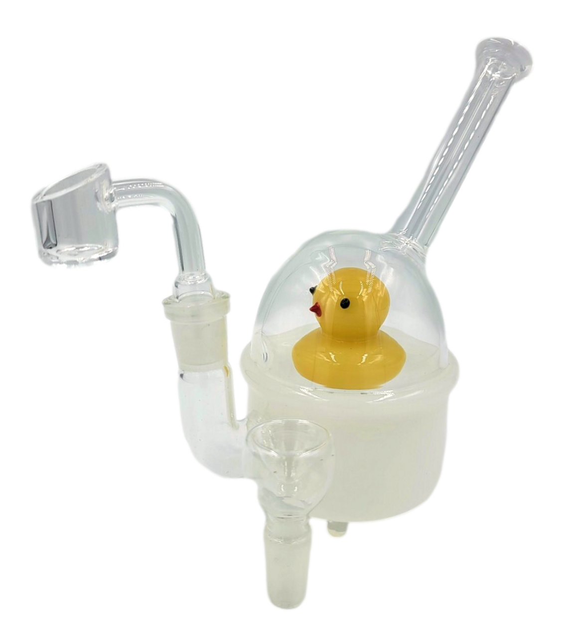 7" Ducky Rig | Comes with Flower Bowl and Quartz Banger * ELITE SERIES