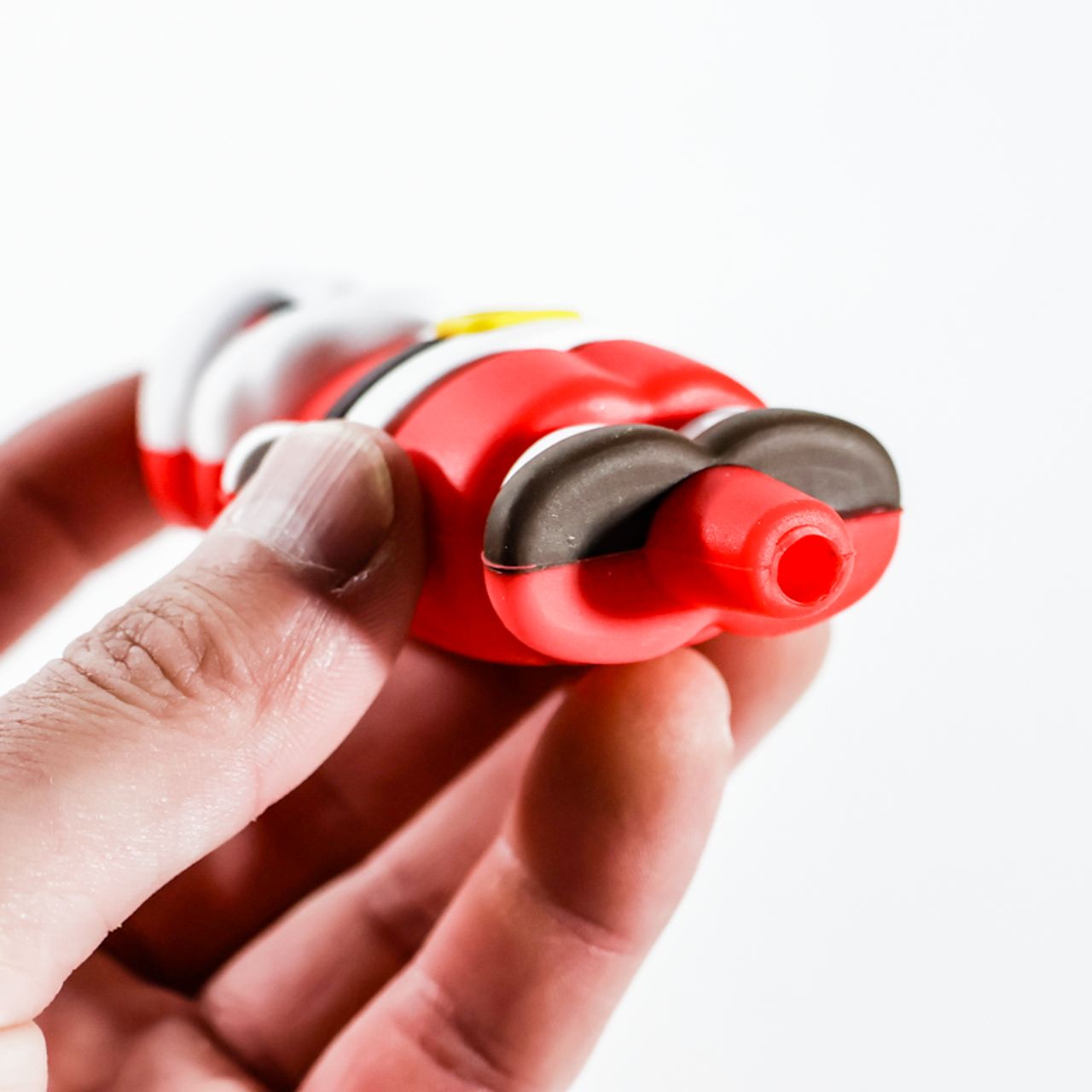 LuvBuds - 4.5" Silicone Santa Pipe, Jolly Red