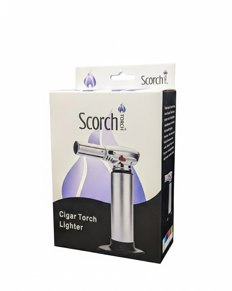 Scorch Torch - 7" Single Mega Table Torch with Flame Lock, Assorted Colors May Vary