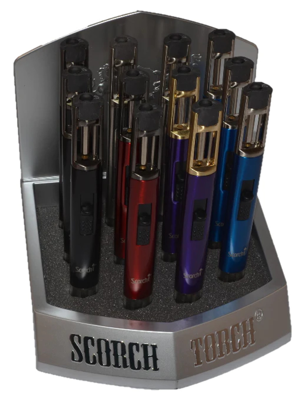 7" Scorch Torch Slim Pencil | Assorted Colors | 12pk Display