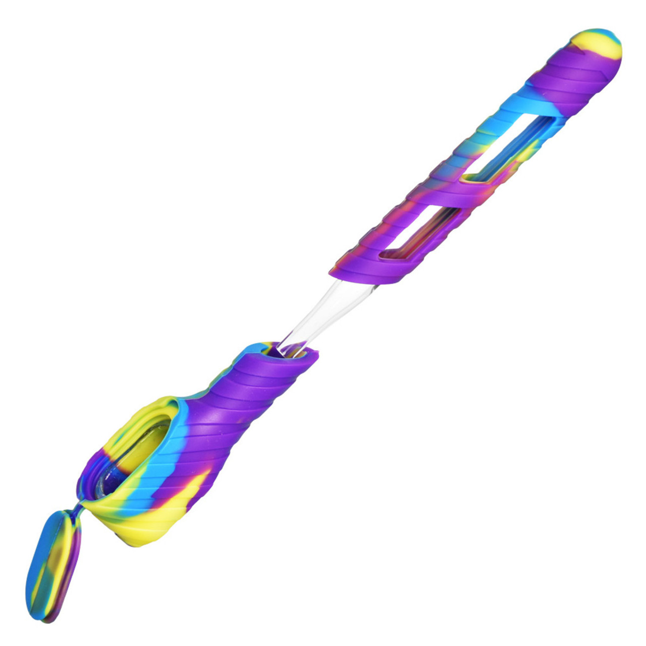 Pulsar -  12pk 5" On The Go Quartz Dab Straw Kit, Assorted Colors May Vary, Retail Display
